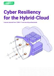 White paper cover Cyber Resiliency for the&nbsp;Hybrid Cloud