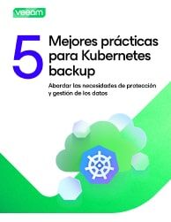 Portada del white paper Las 5 mejores prácticas de backup de Kubernetes