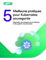 couverture du livre blanc Les cinq meilleures pratiques de sauvegarde Kubernetes