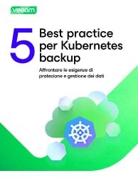 Copertina delle cinque best practice relative al backup Kubernetes del white paper