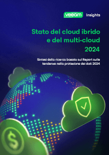 Copertina della sintesi della ricerca Stato del cloud ibrido e del multi-cloud nel 2024