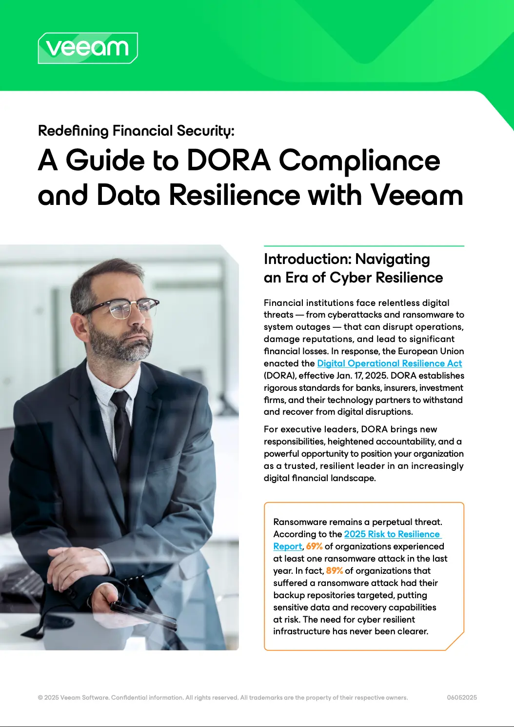 DORA Compliance and Data Resilience with Veeam