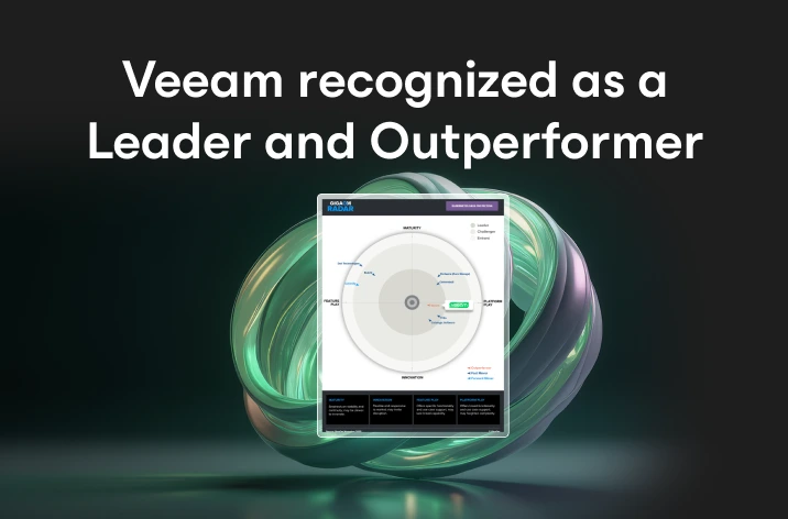 Veeam recognized as a Leader and Outperformer