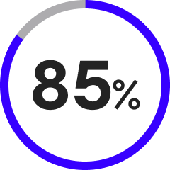 85 %