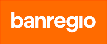Banregio orange with white letters