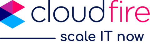 Cloudfire logo payoff horizontal color regular trans