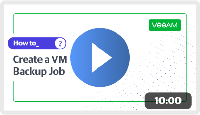 Video Crea un job di backup di una VM