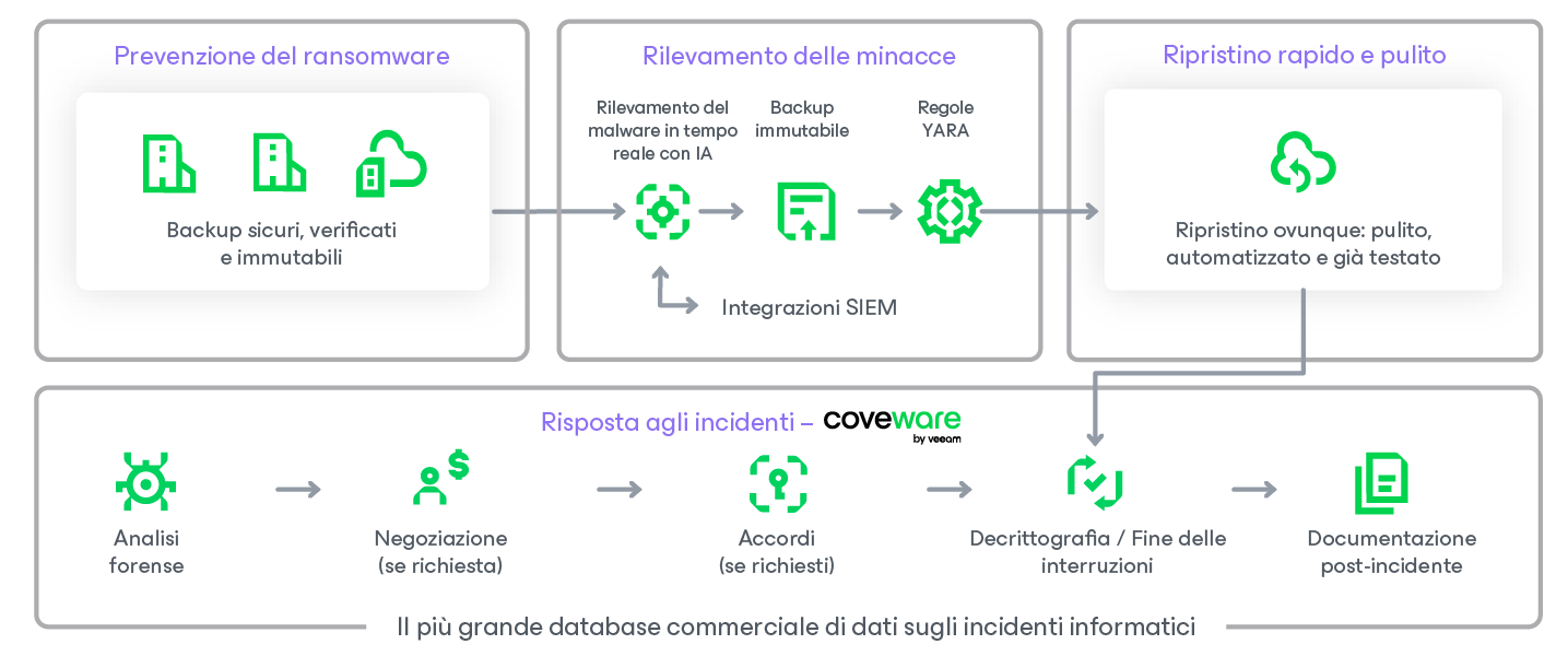 Diagramma del programma Veeam Cyber Secure