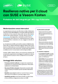 Resilienza nativa per il cloud con SUSE e Kasten