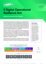 Il Digital Operational Resilience Act: Resilienza operativa con Veeam