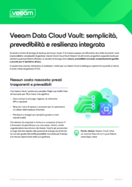 Veeam Data Cloud Vault: semplicità, prevedibilità e resilienza integrata