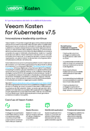 Novità: Veeam Kasten for Kubernetes v7.5