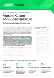 Novità: Veeam Kasten for Kubernetes v8.0