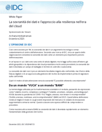 Affrontare il controllo completo dei dati nell'era del cloud con un approccio incentrato sulla resilienza