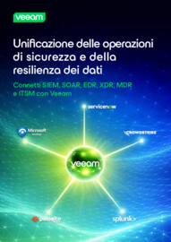 Unificare le operazioni di sicurezza e resilienza dei dati