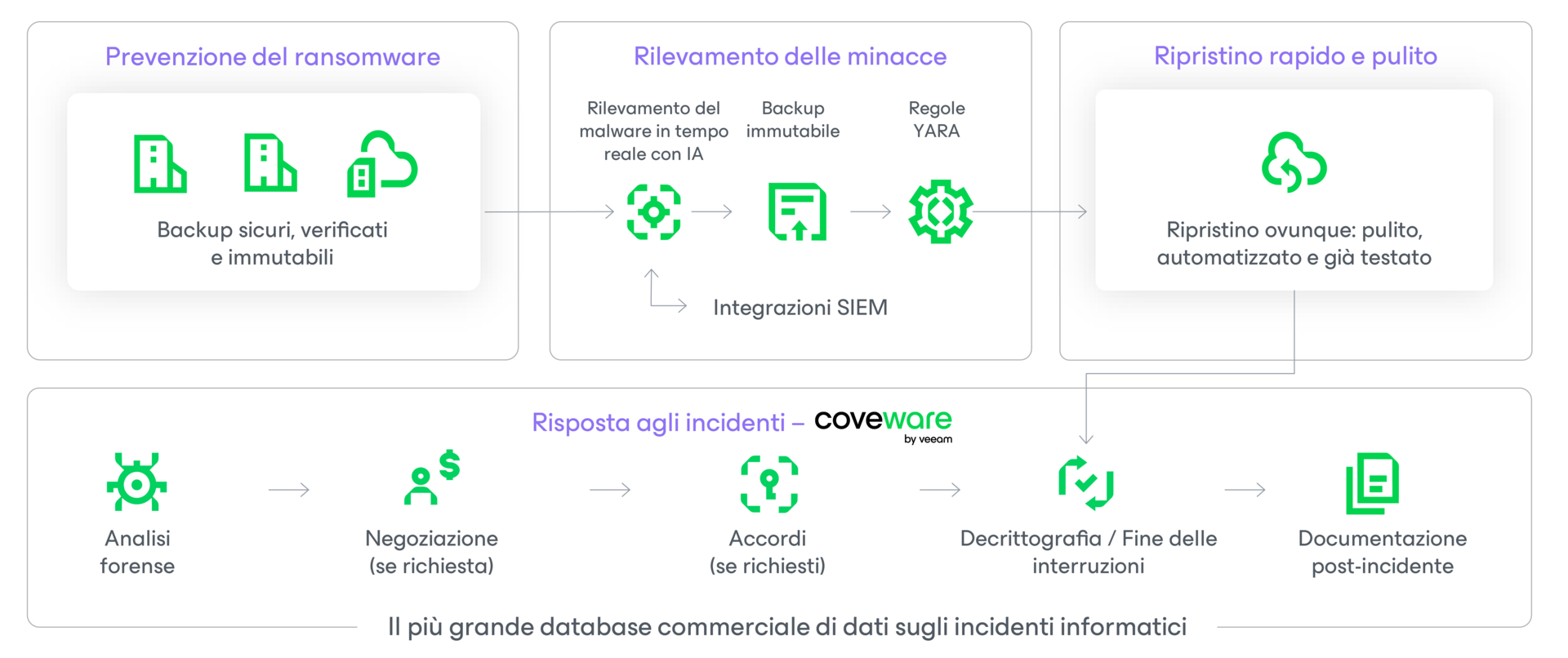 Diagramma del programma Veeam Cyber Secure