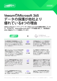 VeeamのMicrosoft 365データの保護が他社より優れている8つの理由