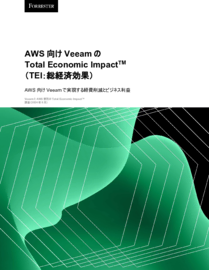 AWS向けVeeamの Total Economic Impact™ （TEI：総経済効果）