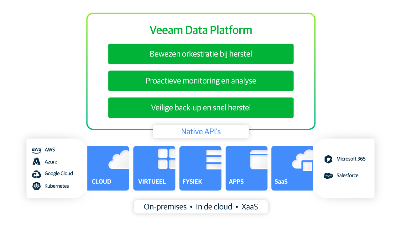 Veeam platform diagram wit