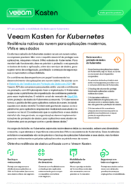 Visão geral do produto Veeam Kasten for Kubernetes