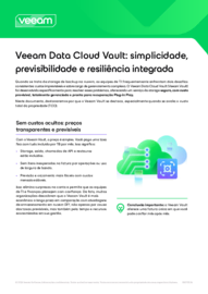 Veeam Data Cloud Vault: simplicidade, Previsibilidade e resiliência integrada