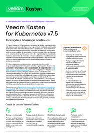 O que há de novo: Veeam Kasten for Kubernetes v7.5