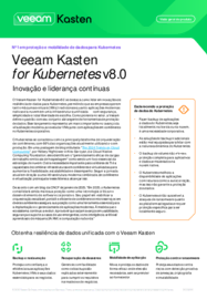 O que há de novo: Veeam Kasten for Kubernetes v8.0