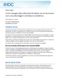 Gerenciando a soberania de dados na era da nuvem por meio de uma abordagem centrada na resiliência
