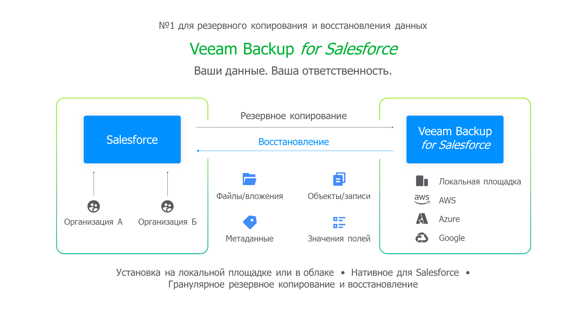 Diagram veeam backup for salesforce