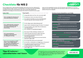 Checklista för NIS 2