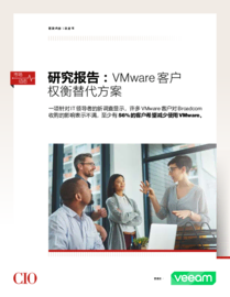 研究报告：VMware 客户 权衡替代方案