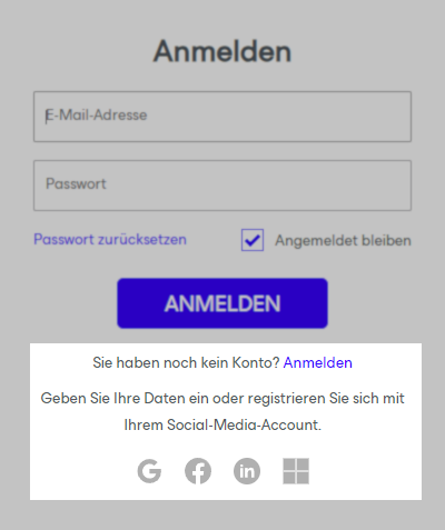 Anmelden