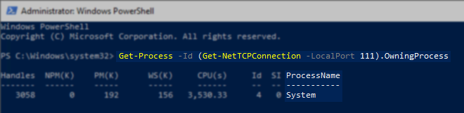 Example of Windows NFS Server running