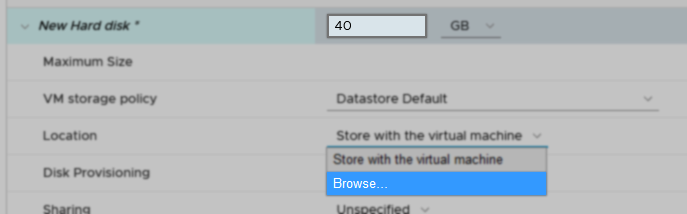 set size and location