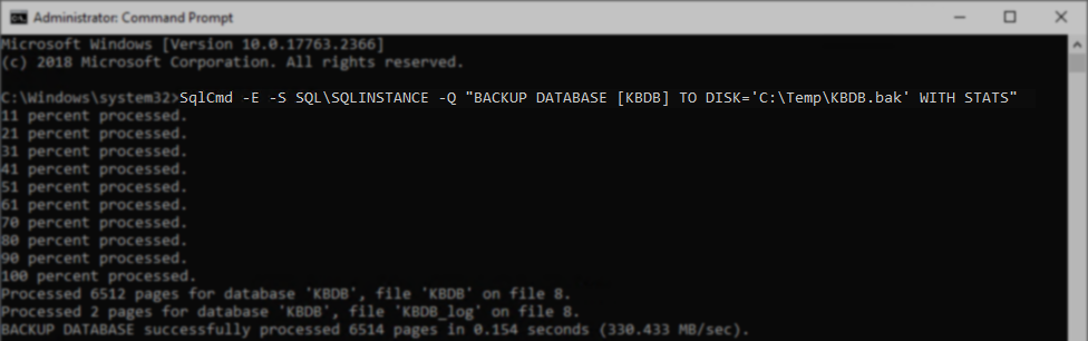 SQLCmd Example