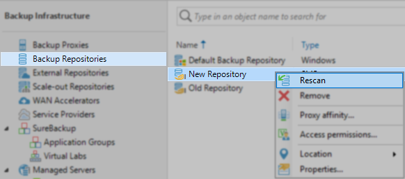 Rescan New Repo