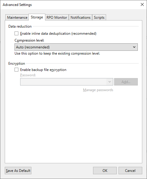 BCJ Storage Tab