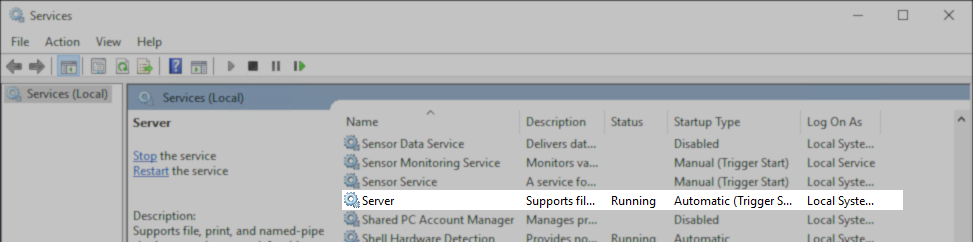 Server service