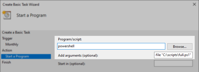 PowerShell Task Schedule