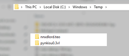 temp folders left behind