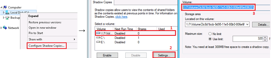show copy config
