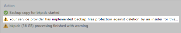 Warning Example