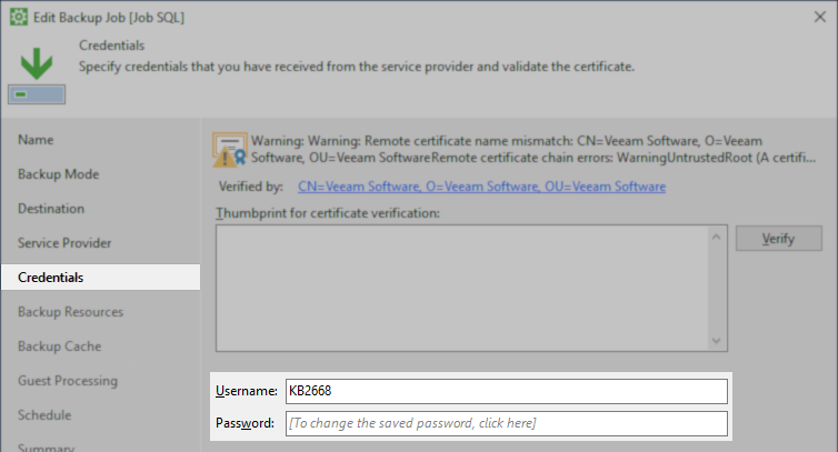 Credentials