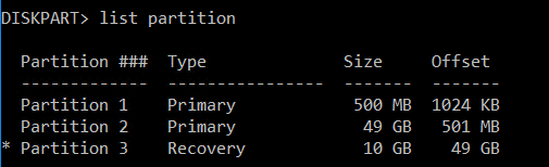 Recovery Partition