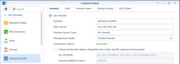 Add storage to domain