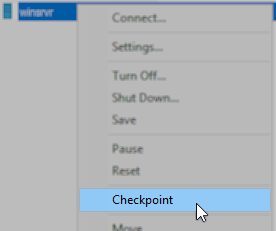 Create checkpoint