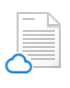 Online-Only File icon with little blue cloud