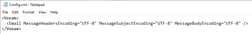 Example config.xml file