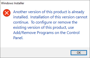 Installer Error