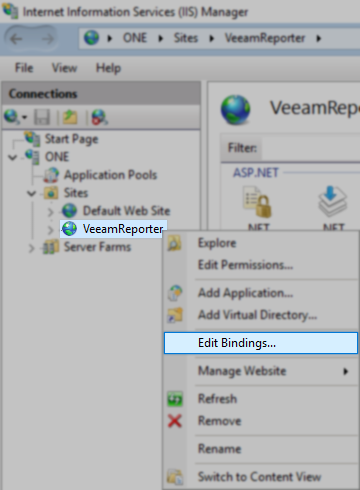 Edit Bindings...